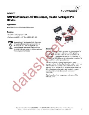 SMP1322-005LF datasheet  